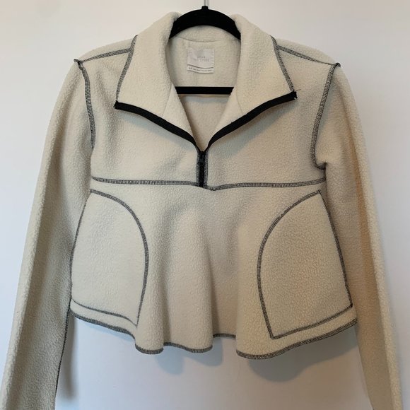 Urban Outfitters Posie Fleece Half-Zip Sweatshirt size S - Picture 3 of 6